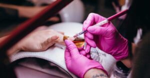 Nail spa service