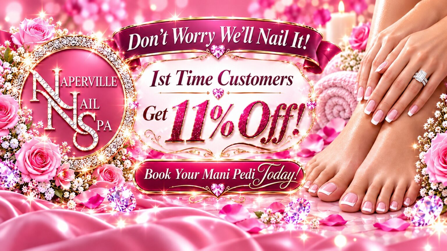 Best manicure & pedicure services in Naperville, IL, at Naperville Nail Spa